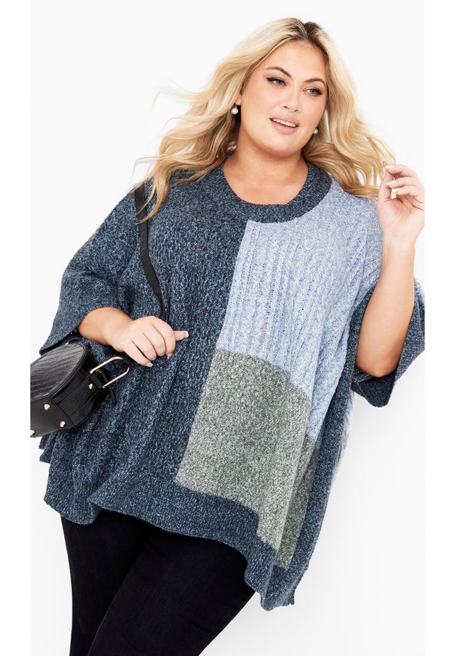 Mia Color Poncho image number null