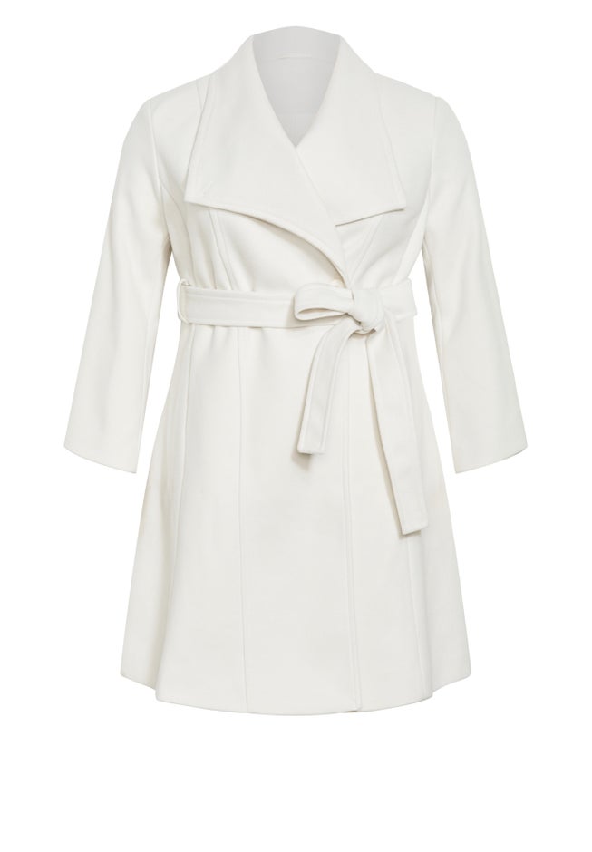 Isla Wrap Waist Tie Coat image number 6
