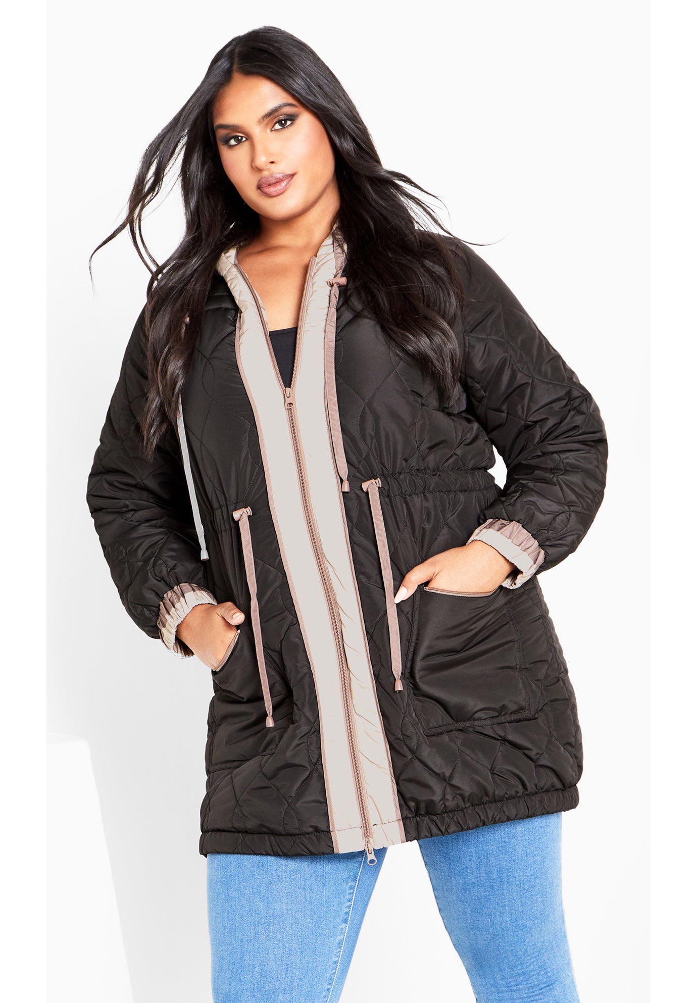 Clio Quilt Padded Hooded Neck Coat image number 0