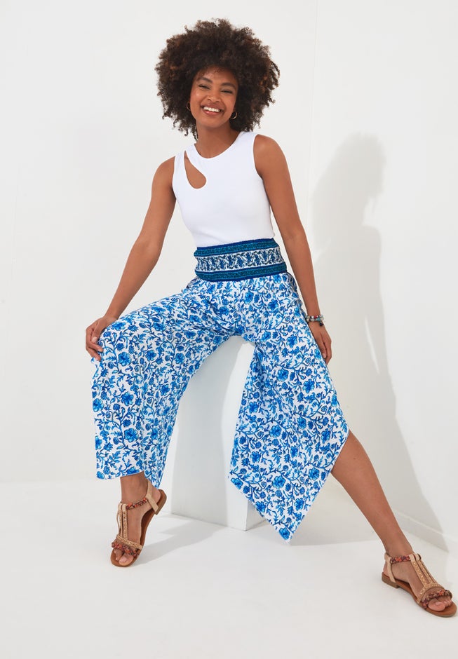 Flowy Crop Beach Pant image number 3