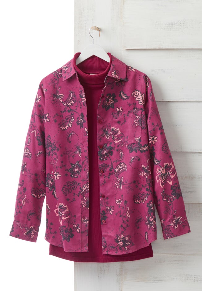 Soft Faux Suede Shirt image number 2