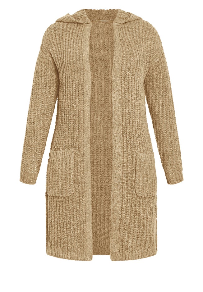 Chelsea Soft Knit Hood Coatigan image number 3