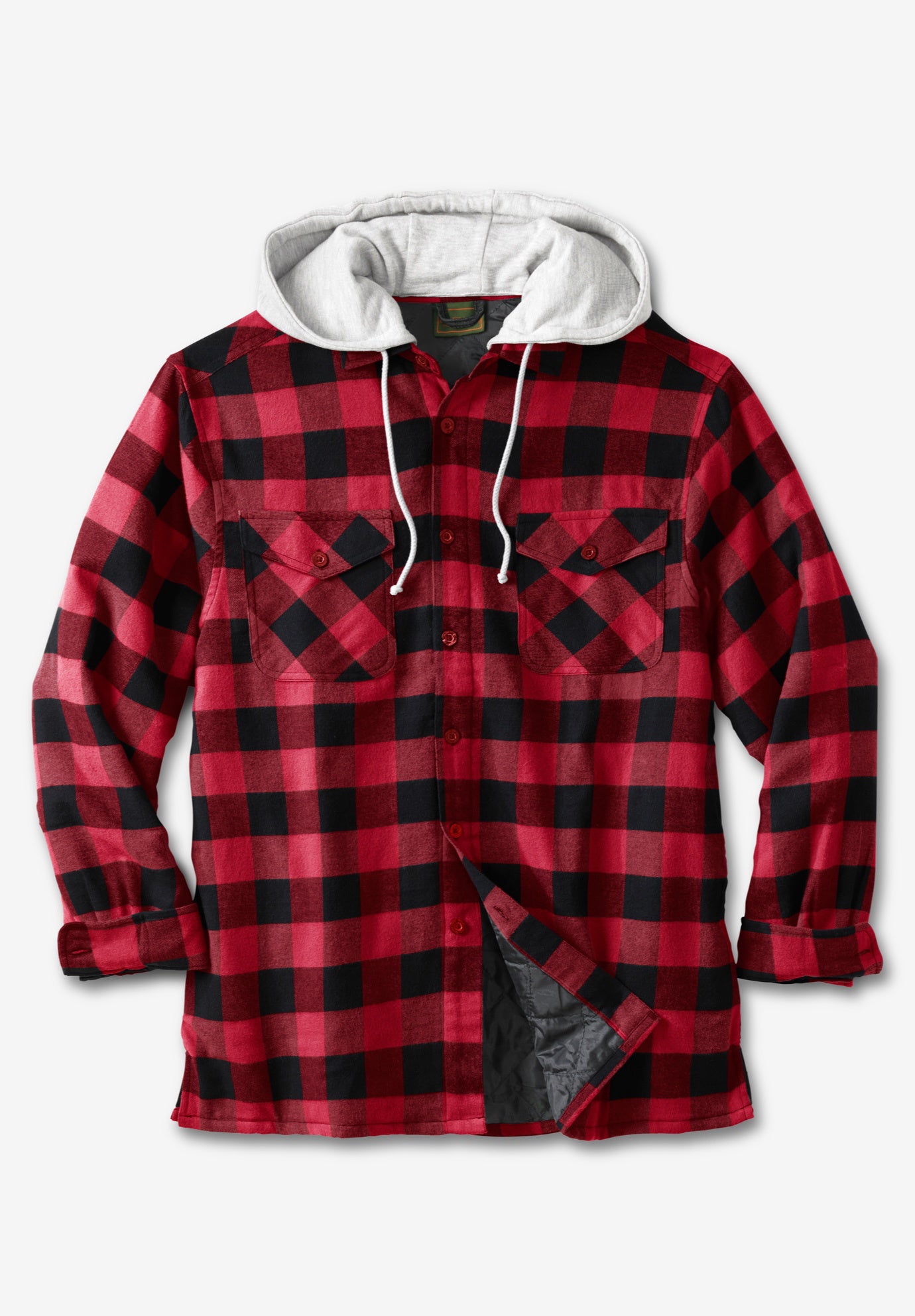 Removable Hooded Shirt Jacket image number 0
