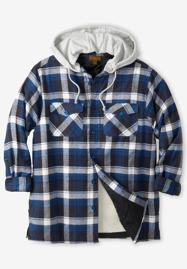 Removable Hooded Shirt Jacket image number 0