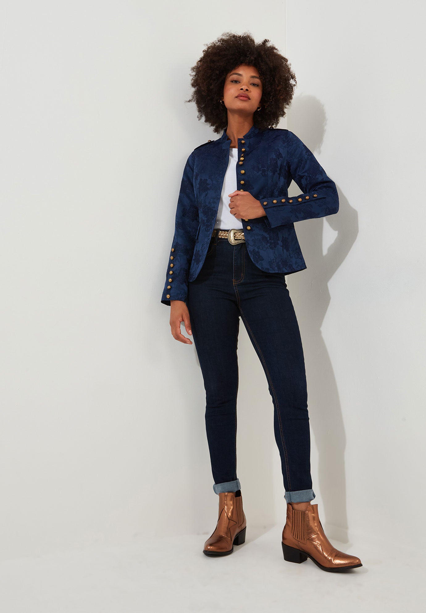 Refined Military Jacket image number 4