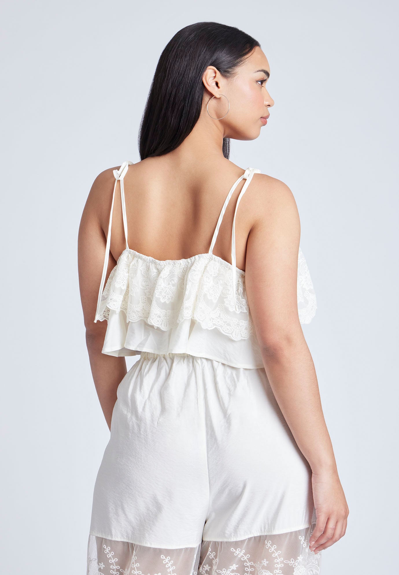 Camisole Lace Crop Top image number 1