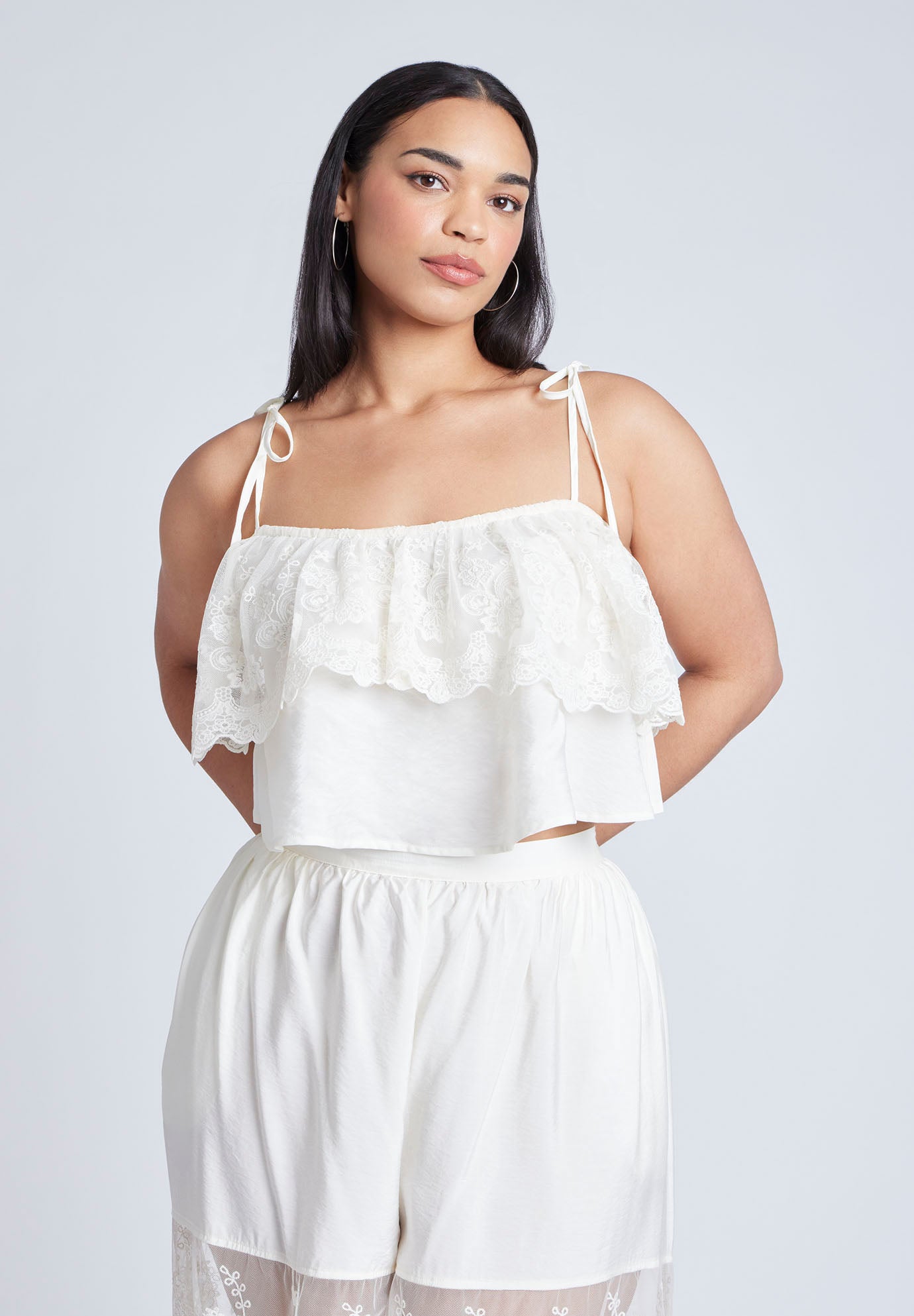 Camisole Lace Crop Top image number 0