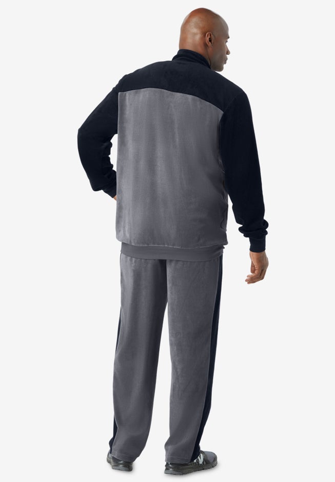 Colorblock Velour Tracksuit image number 2