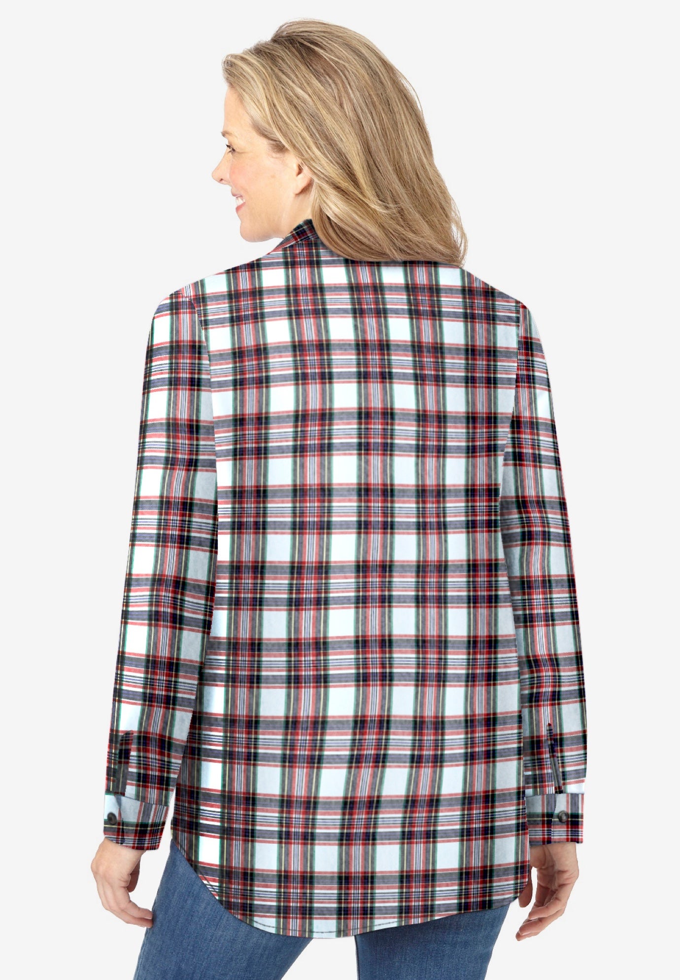 Pintucked Flannel Shirt image number 1