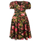 A-Line Button Front Midi Dress image number 4