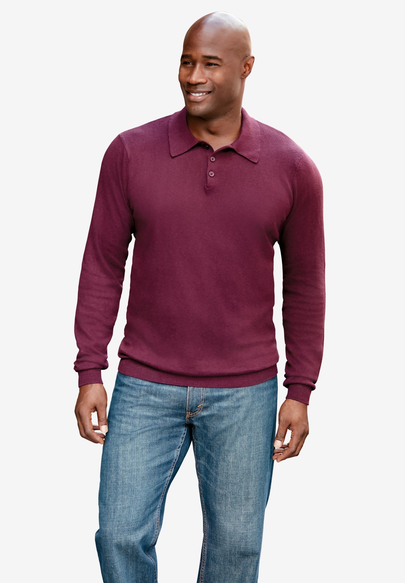 Lightweight Polo Sweater image number 1