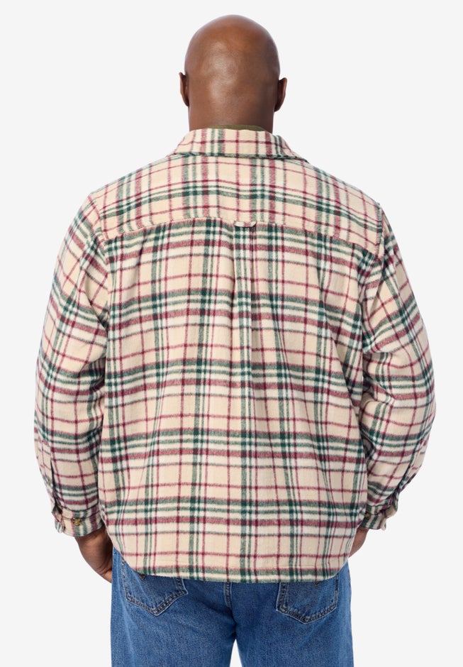 Brawny Zip Up Shirt Jacket image number 1