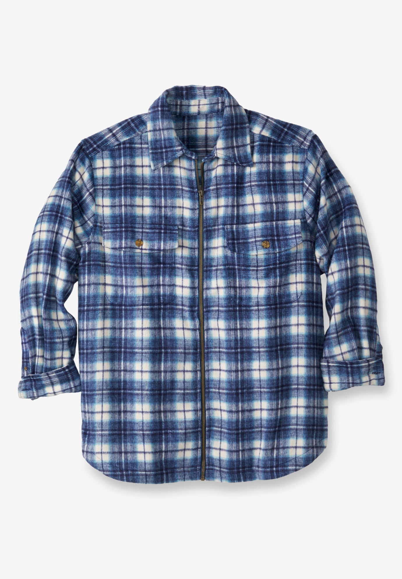 Brawny Zip Up Shirt Jacket image number 0