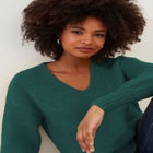 Cozy V-Neck Pullover Sweater image number null