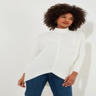Mockneck Rib Sweater image number null