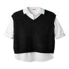 Rib V-Neck Sweater Vest image number 1
