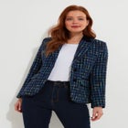 Single Breasted Tweed Blazer image number null