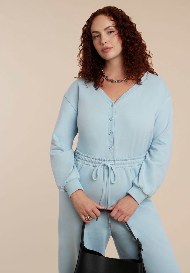 Button Up Long Sleeve Jumpsuit image number 2