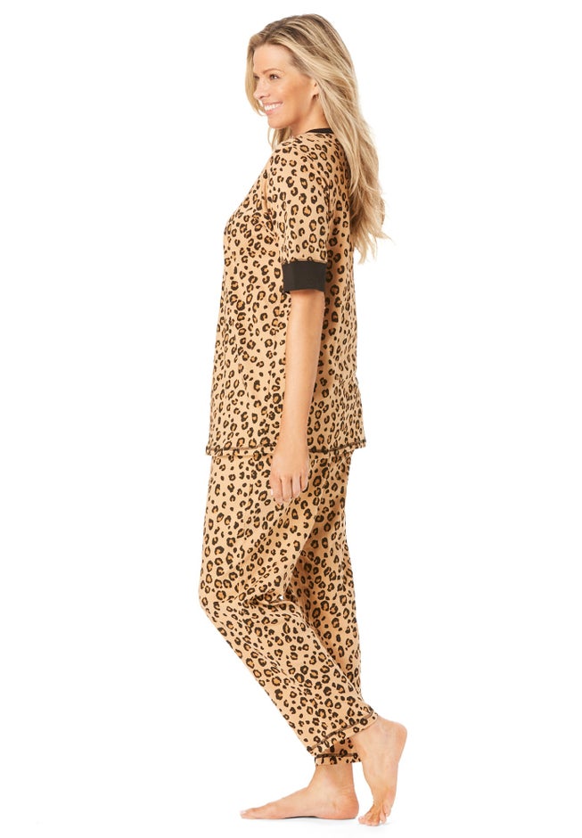 Printed Henley PJ Set image number 3
