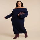 Slouchy Sweater Dress image number null