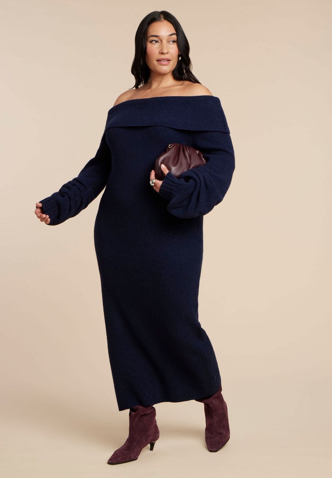 Slouchy Sweater Dress image number 1