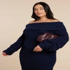 Slouchy Sweater Dress image number null