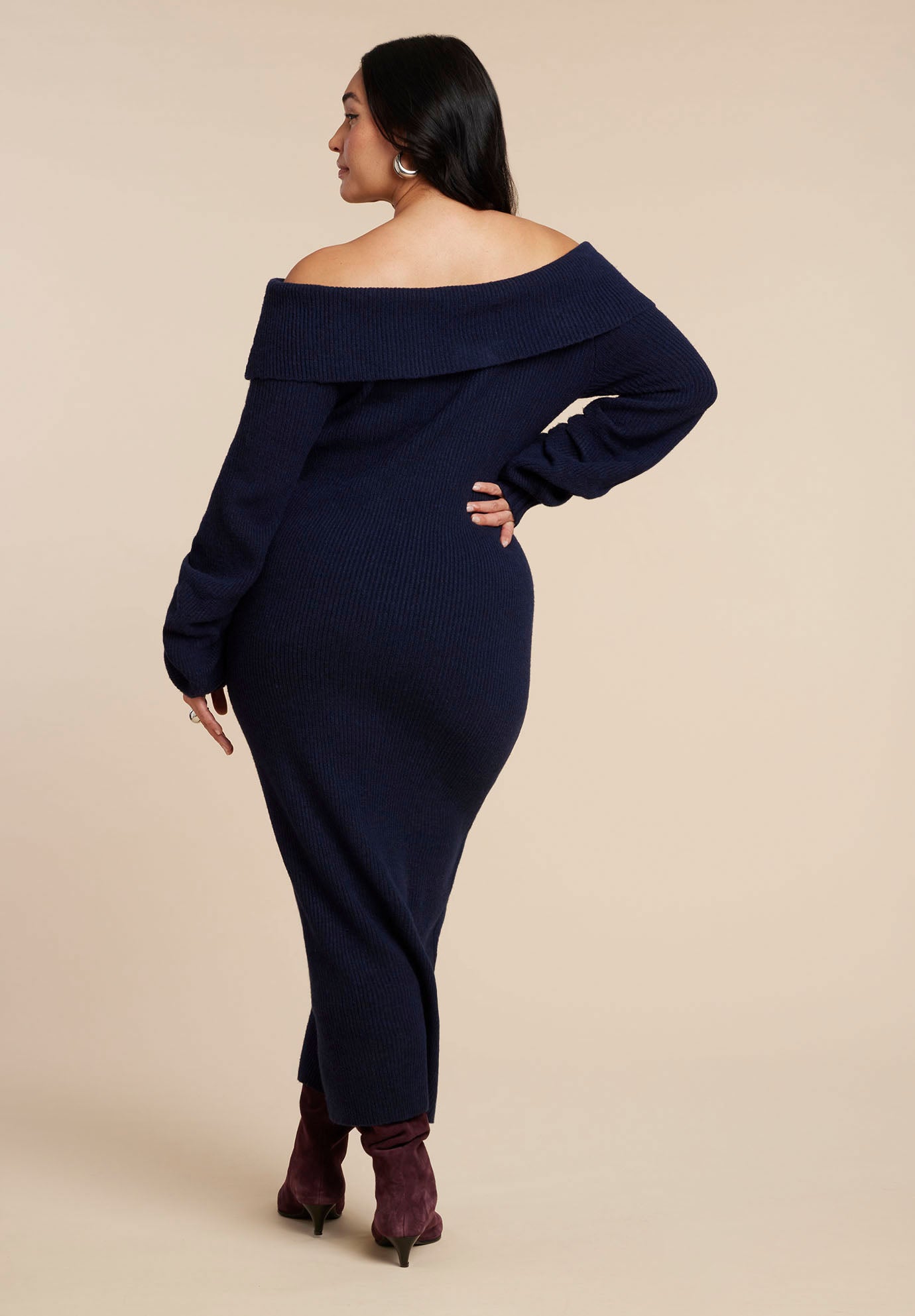 Slouchy Sweater Dress image number 5