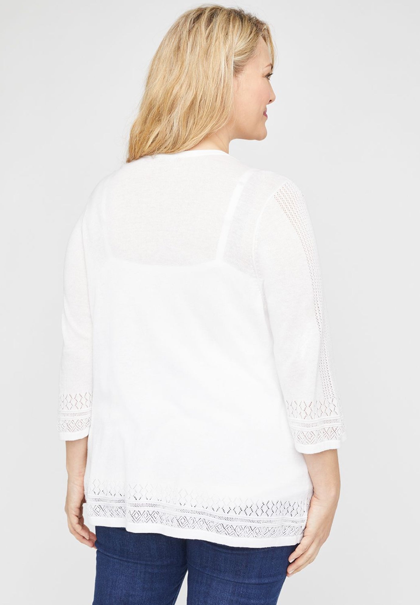 Embroidered Lace Cardigan image number 1