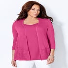 Embroidered Lace Cardigan image number null