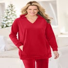 Velour Hoodie Sweatshirt image number null