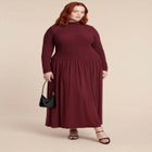 Smocked Midi Dress image number null