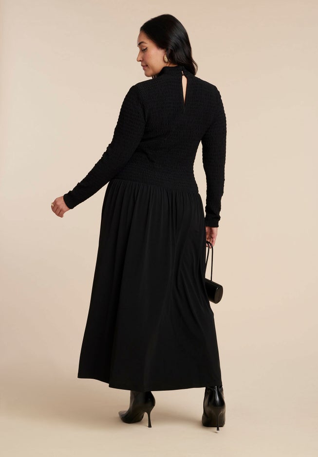 Smocked Midi Dress image number 2