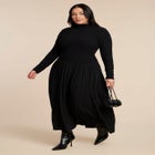 Smocked Midi Dress image number null