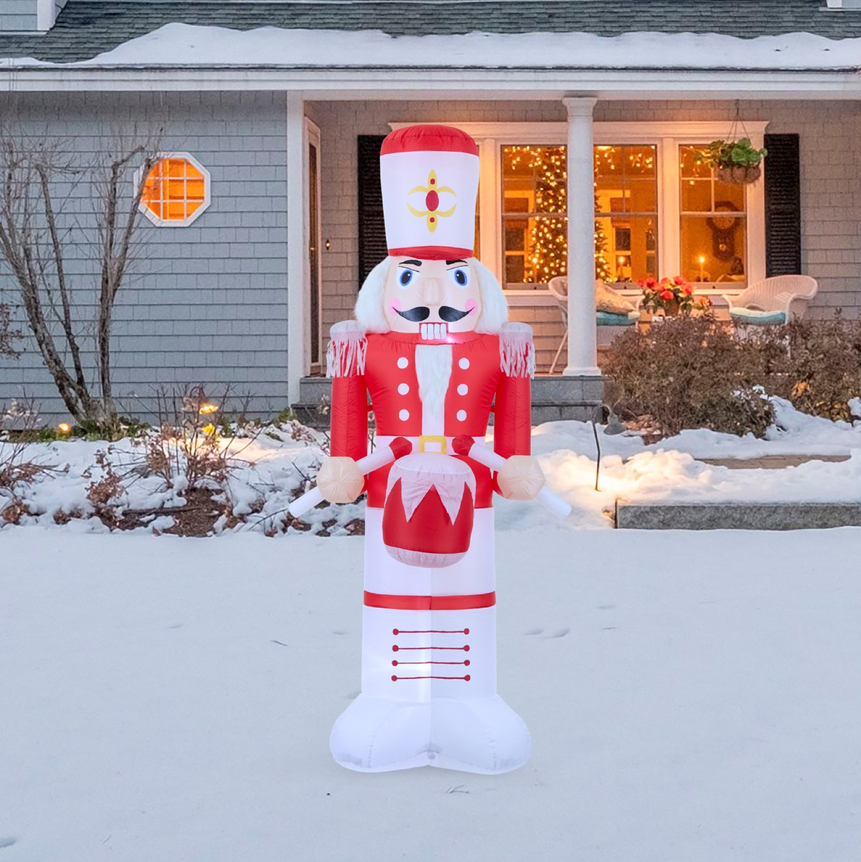8'H Inflatable Drummer Nutcracker image number 0