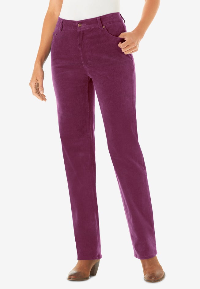 Corduroy Straight Leg Stretch Pant image number null