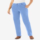 Corduroy Straight Leg Jeans image number null