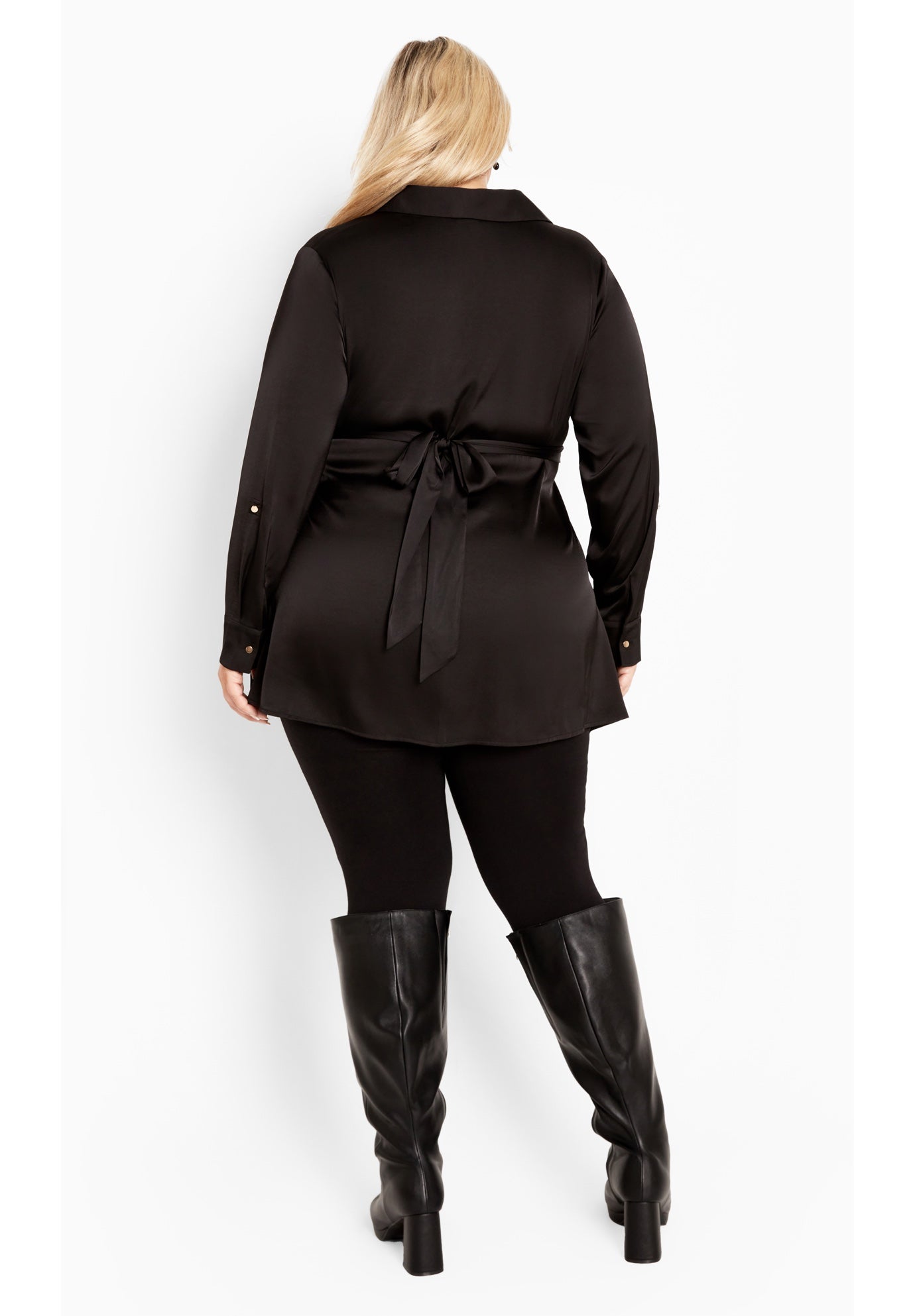 Eva Longline Gold Waist Belt Shirt image number 3