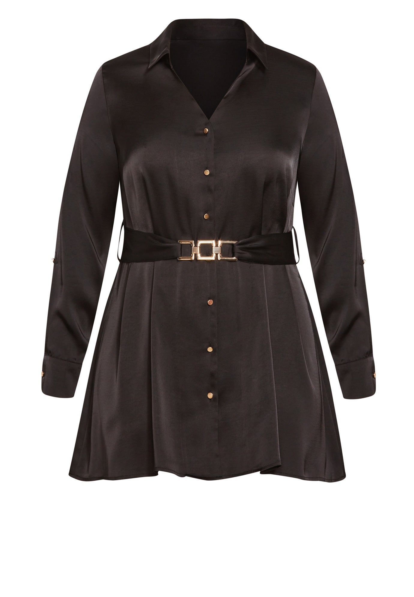 Eva Longline Gold Waist Belt Shirt image number 4