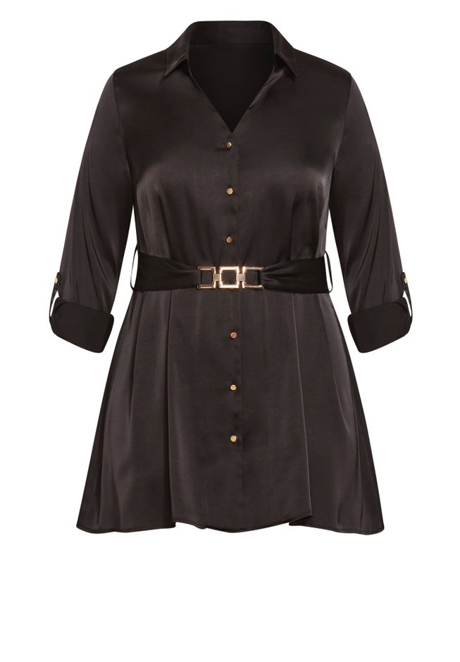 Eva Longline Gold Waist Belt Shirt image number 6