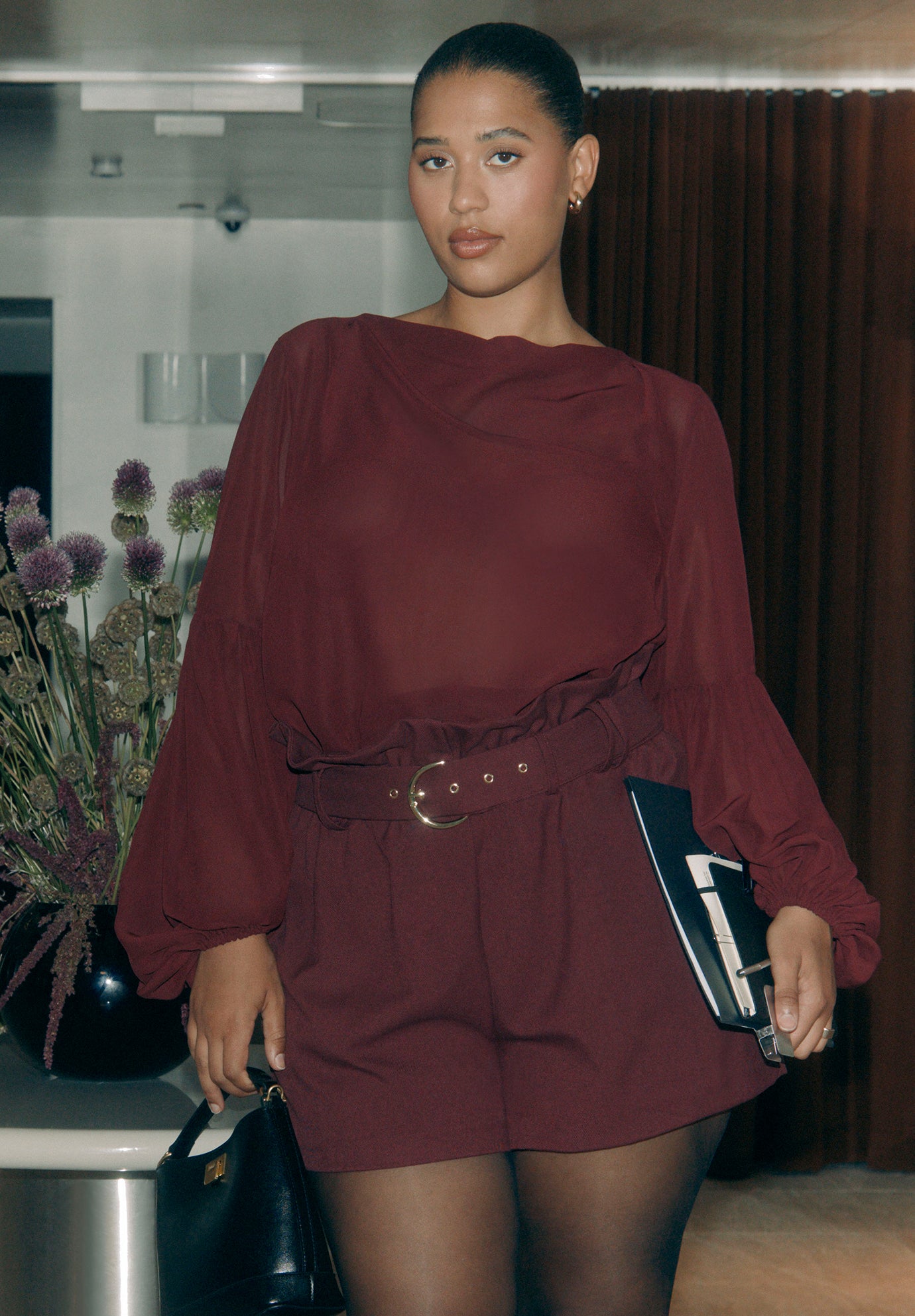 Paperbag Waist Mini Short image number 0