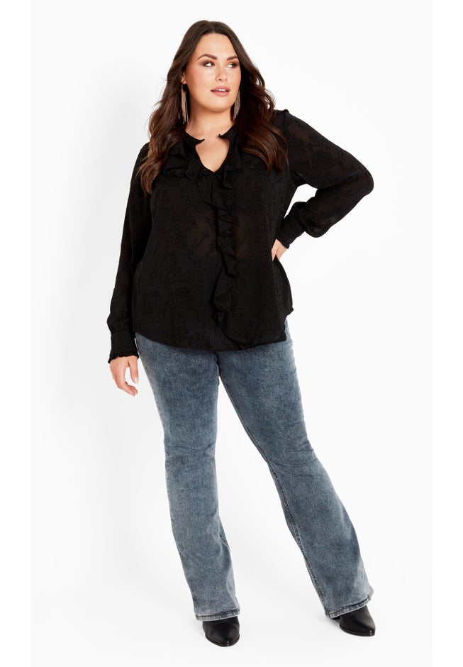 Blake Ruffle Neck Top image number 2