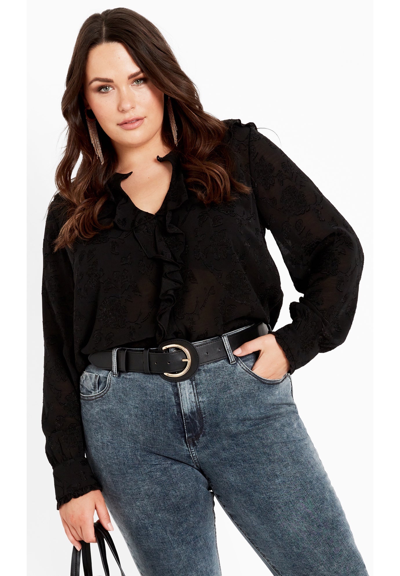 Blake Ruffle Neck Top image number 0