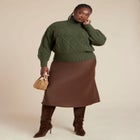Cableknit Slouchy Sweater image number 1
