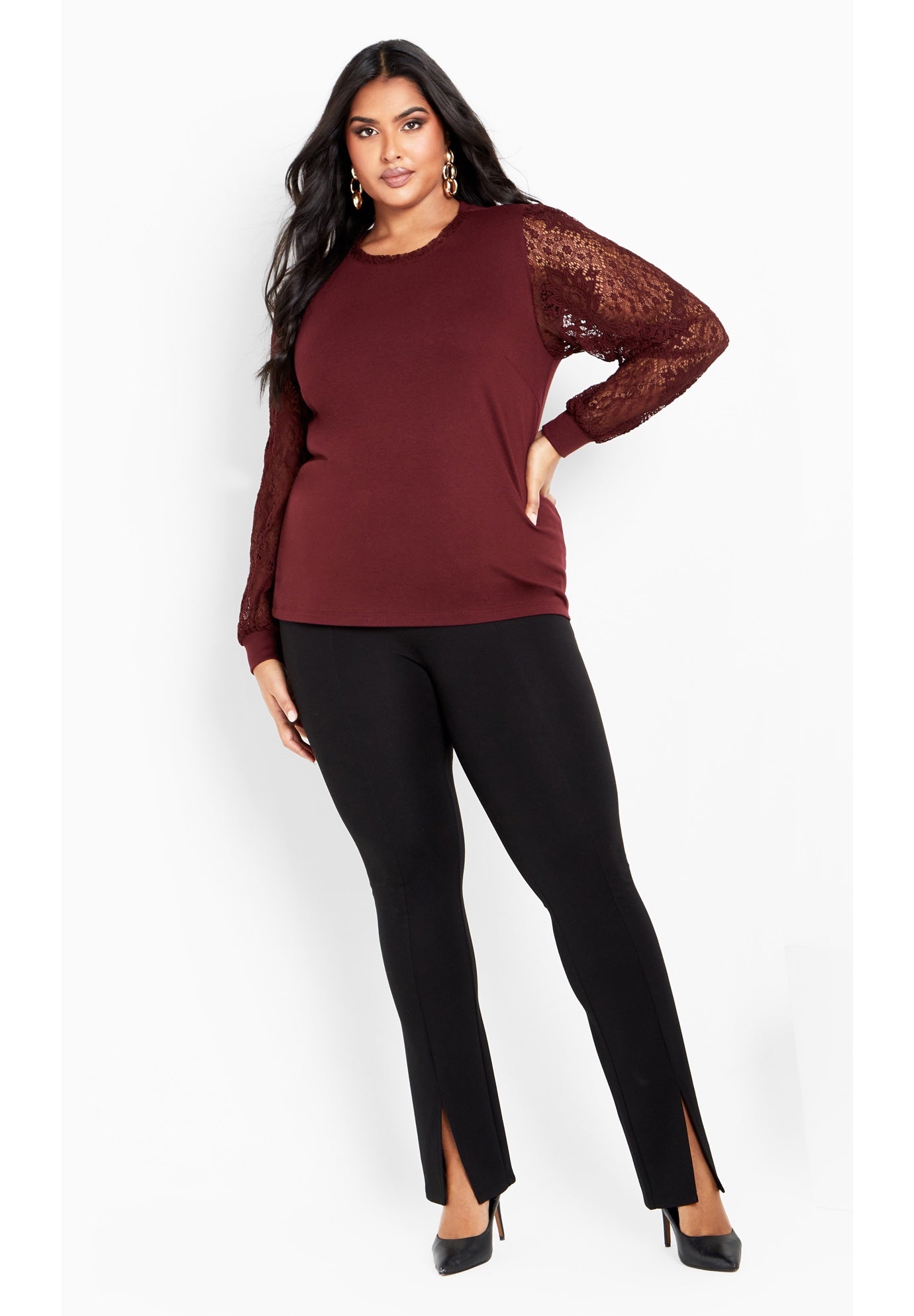 Parker Lace Long Sleeve Top image number 0