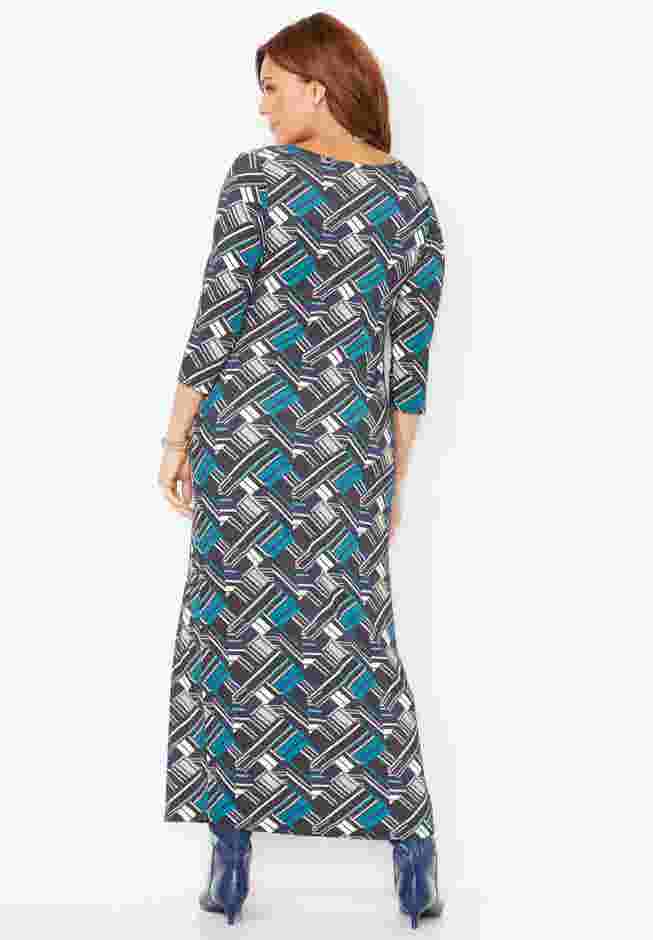 AnyWear Beaded Medallion Maxi Dress image number 1