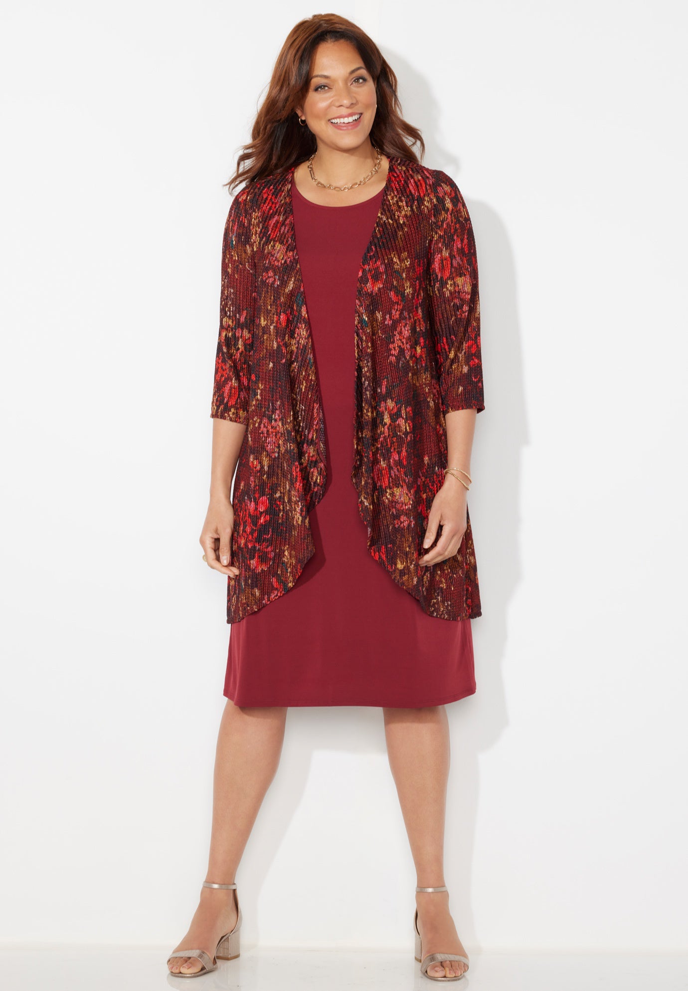 Chevron Shadow Jacket Dress image number 0