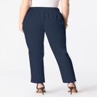 Plus Size Bi-Stretch Straight Leg Pull On Ankle Pant image number 1