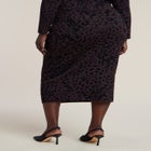 Floral Intarsia Sweater Skirt image number null