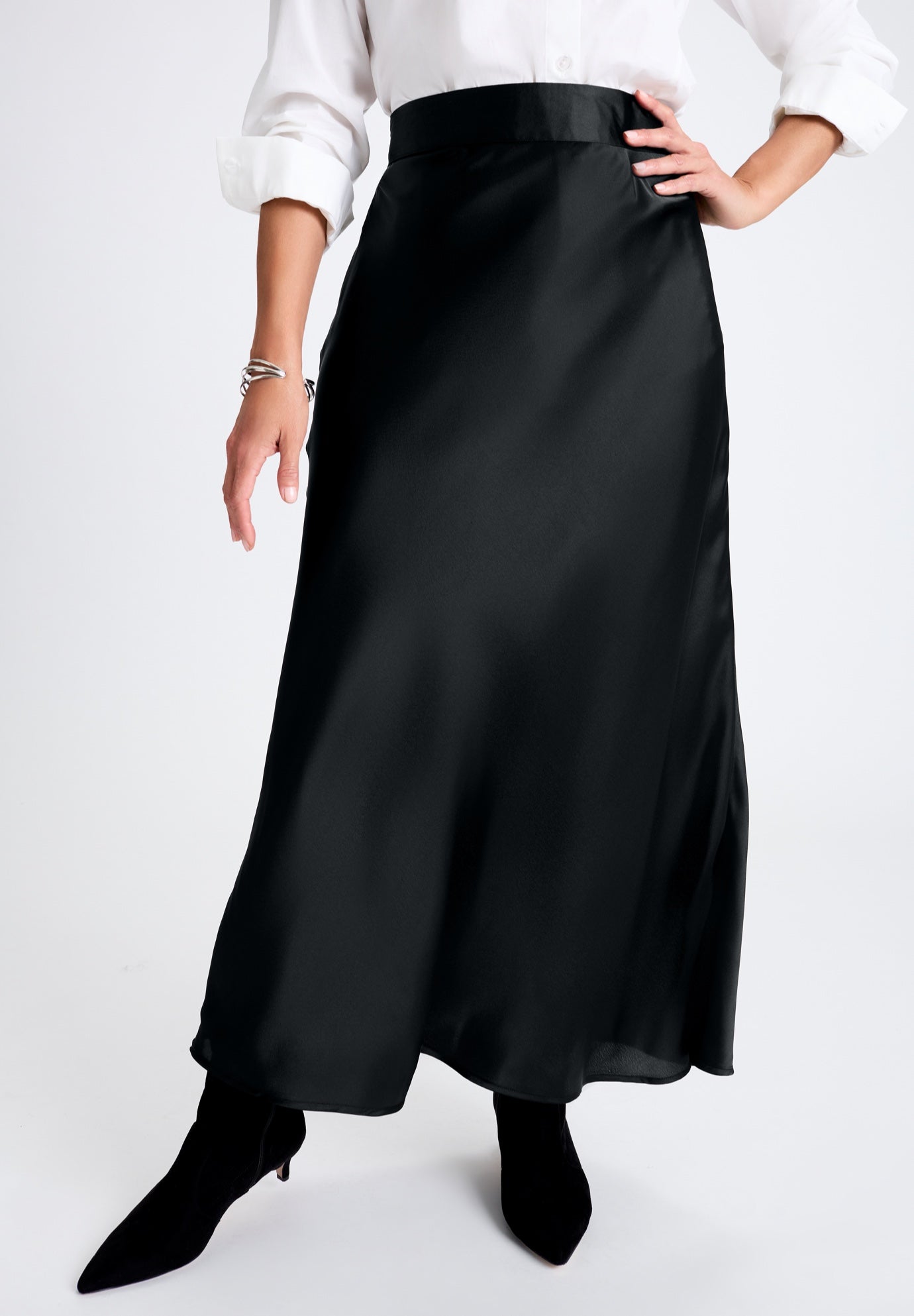 Satin Maxi Skirt image number 0