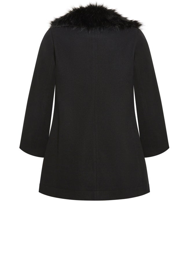 Elle Faux Wool Coat image number null